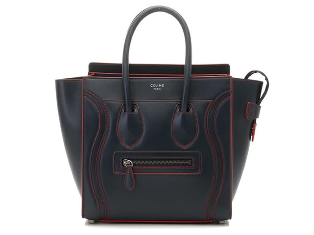 Celine Luggage Tote Tote Bag Shopper Calf Leather